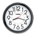 Clock Creations Wall Clock- 9in.- Arabic Numerals- White Dial-Black Frame CL127127